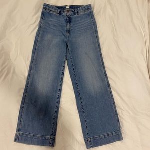 Gap High Rise Wide Leg Crop Jean
